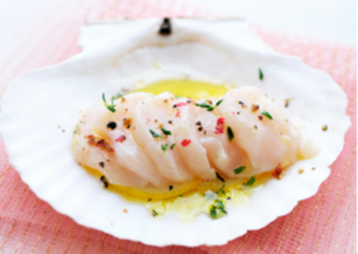 Scallop carpaccio